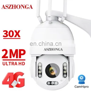 2MP 4G SIM CAD Wireless Security IP Camera HD 30X Zoom 80M IR Night Vision PTZ Outdoor Home Surveillance Dome Cam CCTV CamHipro thumbnail-2