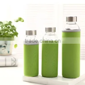 Single Wall Hot Selling Glass Water Bottles Factory Glass Sparkling Water Bottle thumbnail-2