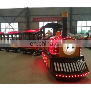China Manufacturer Amusement Budworm Train Funny Park Battery Trackless Train For Sale thumbnail-3