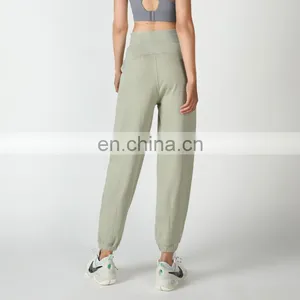 New Arrival Loose Casual Unisex Jogger Pants High Waist Cotton Running Exercise Wear Trousers Women Sports Cargo Jogger Pants thumbnail-3