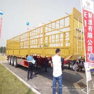 Warehouse Semi-trailer Flower Railing Semi-trailer Export Semi-trailer thumbnail-5