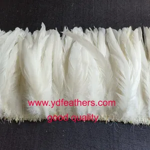 Natural White Rooster/Coque/Cocktail Feather for Wholesale From China thumbnail-1