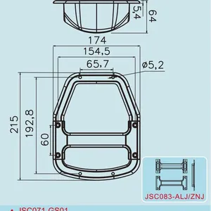 JSC071-ABS New Fancy Speaker Accessories ABS Speaker Cabinet Handle thumbnail-3