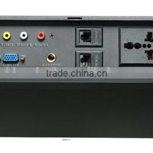 Multi-media Zinc Power Socket With 6.35 Microphone For Conference Table thumbnail-1