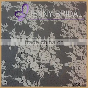 TL002W3 Fancy White Embroidery Lace Cheap Wedding Table Overlay thumbnail-3