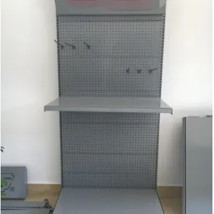 Supermarket Metal Multi Layers Double Sided Gondola Display Shelf With Different Colors thumbnail-4