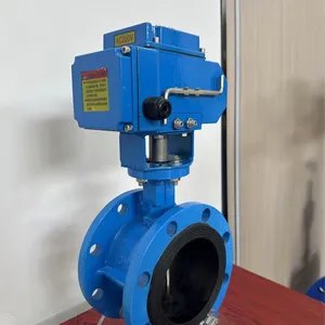 Pneumatic/Electric Flange Butterfly Valve Wafer Cast Steel Iron Soft Seal Seat Versatile Actuation Butterfly Valve thumbnail-4