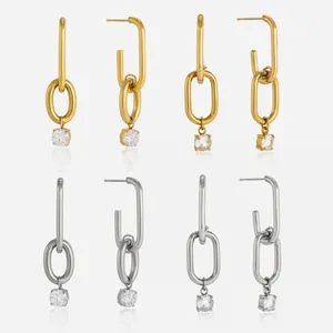 Cute Mini Daisy Enamel Earrings in Stainless Steel for Children thumbnail-5