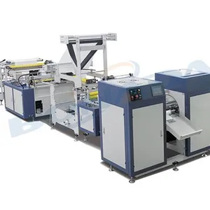 RLD-800/1000/1200 Double V Folding Perforated Rolling Flat Garbage Bag Making Machine thumbnail-1