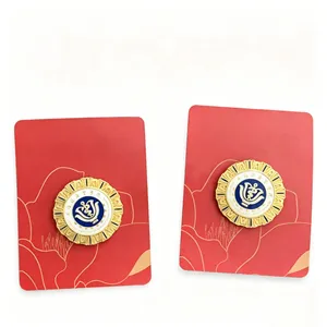 Custom Round Soft Hard Paint Conference Badge Architectural Forum Souvenir Metal Pin thumbnail-3