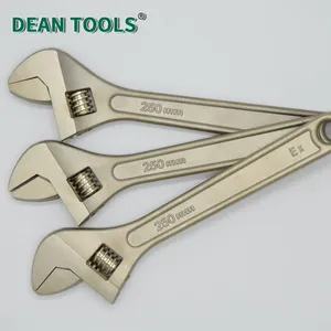 DEAN TOOLS Non-Sparking Adjustable Wrench 8-Inch Aluminum Bronze 1-Year Warranty Technical Support Factory Direct Price thumbnail-1
