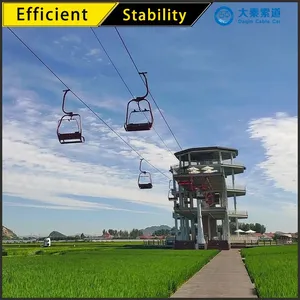 Cable Car Passenger Hanging Chair Ropeway System Scenic Mountain Transport Commercial Use Steel Outdoor Fixed Grip Cableway thumbnail-3