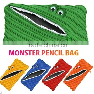 Animal Eyes Monster Zip Zipper Bag Zippers Wallet Eco Bags Purse Mini Money Wallet thumbnail-3