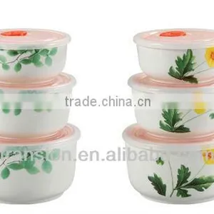 3pcs Ceramic Bowl Sets Fresh Boxl Set thumbnail-1