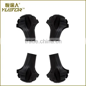 Four Pack of Extra Durable Rubber Replacement Tips for Trekking Poles thumbnail-1