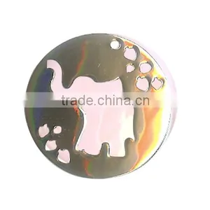 Enameled Filigree Elephant Pendant Novelty Reflective Custom Elephant Pendant Souvenir Elephant Charm thumbnail-1