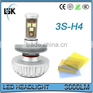 Without Fan 3S Led Headlight Super Bright h4 Led Motorcycle Headlight 2years Warranty thumbnail-1