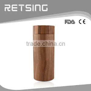 Hot Round Wooden Bamboo Sunglasses Case Box Engraved Logo for Free thumbnail-5