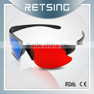 Beautiful Designer Plastic Vision Red Blue 3d Plastic Glasses for Cinema and Tv-KX30 thumbnail-3