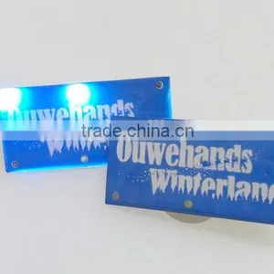 LED Light Blinking Badge Pin Brooch Manufacturer in China thumbnail-1