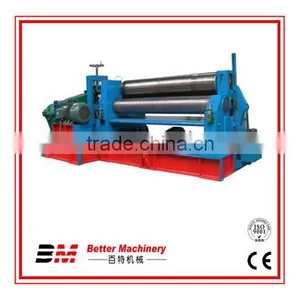 Fully Automatic Mechanical 3 Rollers Steel Sheet Rolling Machine thumbnail-1