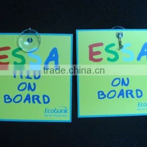 Customized Plastic Suction Cup Car Window Sign thumbnail-1