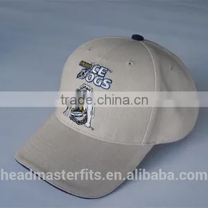 Custom Embroidery Baseball Hats Sandwich Brim Bill Plain Baseball Cap thumbnail-4