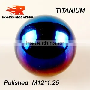 2015 Wholesale Auto Parts M12*1.25 Polished Car Gear Knob,full Titinaium Ball Shape Gear Shift Knob thumbnail-1