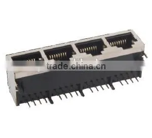 1*4 Ports RJ45 PCB Jack/Socket/Connector thumbnail-1