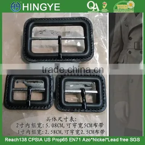 Matt Black Color Top Layer Genuine Leather Covered Coats Buckles thumbnail-1