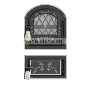 East Europe Cast Iron Wood Burning Stove Fire Door thumbnail-1