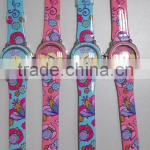 Fashion PVC Band Plastic Watch for Promotion Plastic Ladies Watch Custom Printed Strap Womens Full Printed Plastic Watch thumbnail-5