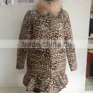 Leopard Ladies Down Jackets thumbnail-1
