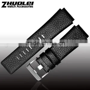 Luxury Real Alligator 28*24mm DS Leather Watch Bracelet Leather Watch Strap thumbnail-5