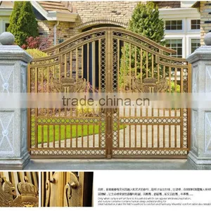 The New High Quality Aluminum Sliding Gate/main Wrought Iron Gate for Homes thumbnail-4