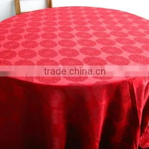 120'' High Quality Jacquard Table Cloth for Hotel thumbnail-1