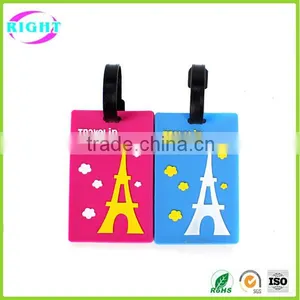 Promotional Custom Sliicone Cheap Bulk Luggage Tags thumbnail-1