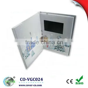 4.3 Inch Custom TFT LCD Christmas Video Greeting Card for Wedding Invitation thumbnail-1