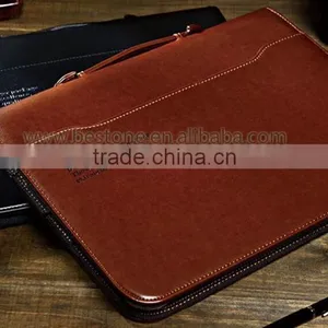 Custom Portable Leather Busines Portfolio thumbnail-4
