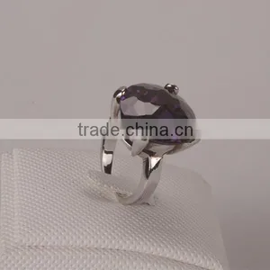Purple Stone Ring Made With 925 Sterling Silver for Party Gift thumbnail-2