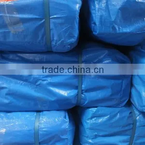 Blue Tarpaulin High Density Polyethylene Leno Woven Fabric Double Gblue Custom Size All Purpose Truck/boat Outdoor Cover China thumbnail-4