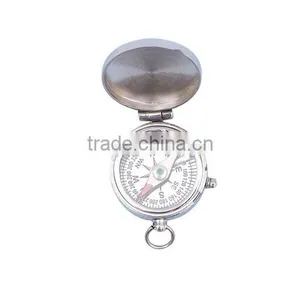 Chrome Magellan Compass -Brass Pendant Silver Finishing Compass 13361 thumbnail-2