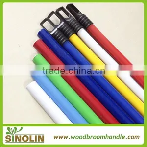 SINOLIN Wood Handle With Metal Broom Handle Metal,long Handle With Metal Thread for Brooms thumbnail-3