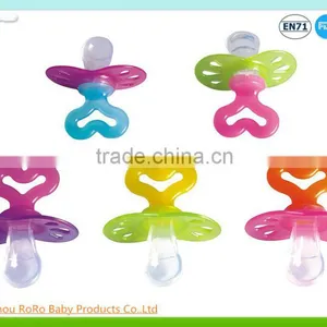 100% BPA Free Silicone Baby Pacifier Clip Simple Pacifier Manufacturer in China thumbnail-1