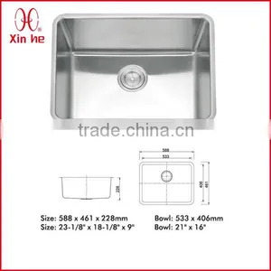 304 Stainless Steel Undermount Corner Kitchen Sinks thumbnail-1