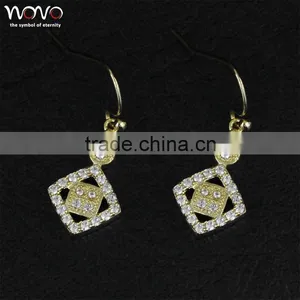 2015 Fashion 18k Gold Plated Brass Drop Earrings for Womens thumbnail-1