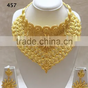 Gold Plated Chokar Necklace Set thumbnail-1