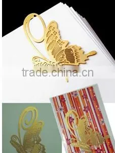 A Clover (lucky Grass), the Maple Leaves, Butterflies, Mini Cute Beautiful Metal Bookmark thumbnail-2