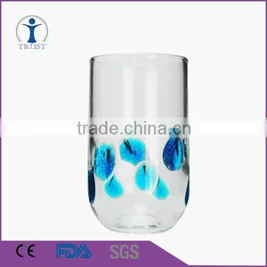 Personalized Hand Made Chape Colored Drinking Water Glass Cup Quality Choice thumbnail-1