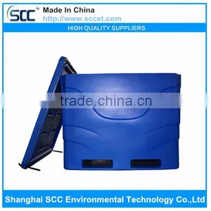 Blue Color LLDPE Fish Transport Totes, Plastic Fishing Totes 1000L thumbnail-2